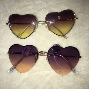Heart shaped sunglasses